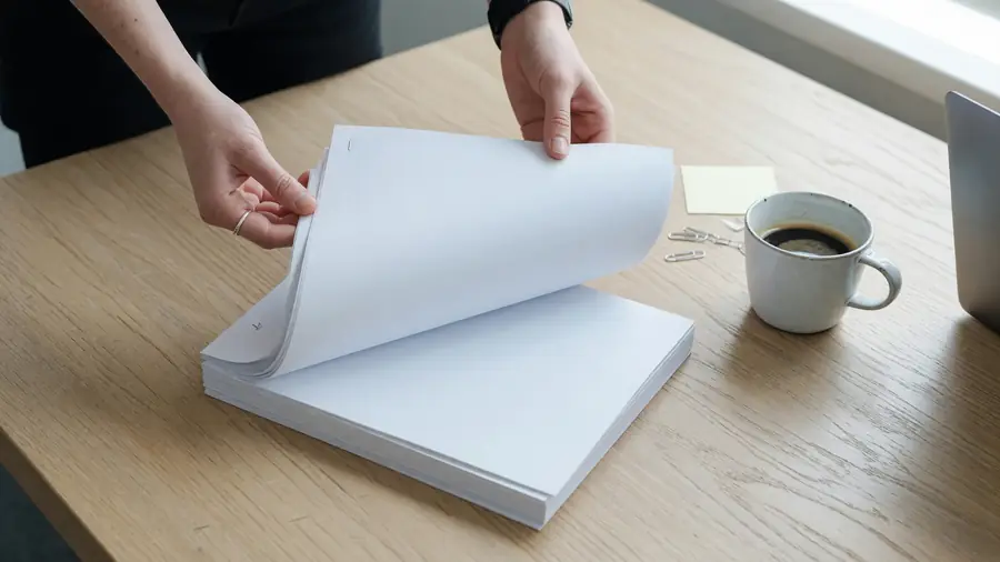 Privacy policy documents on a neutral desk