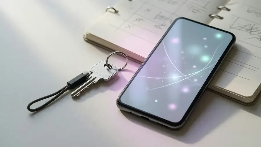 Phone and laptop prepared for account access checks